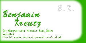 benjamin kreutz business card